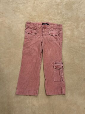 Dusty Pink Corduroy Wide Leg Pants
